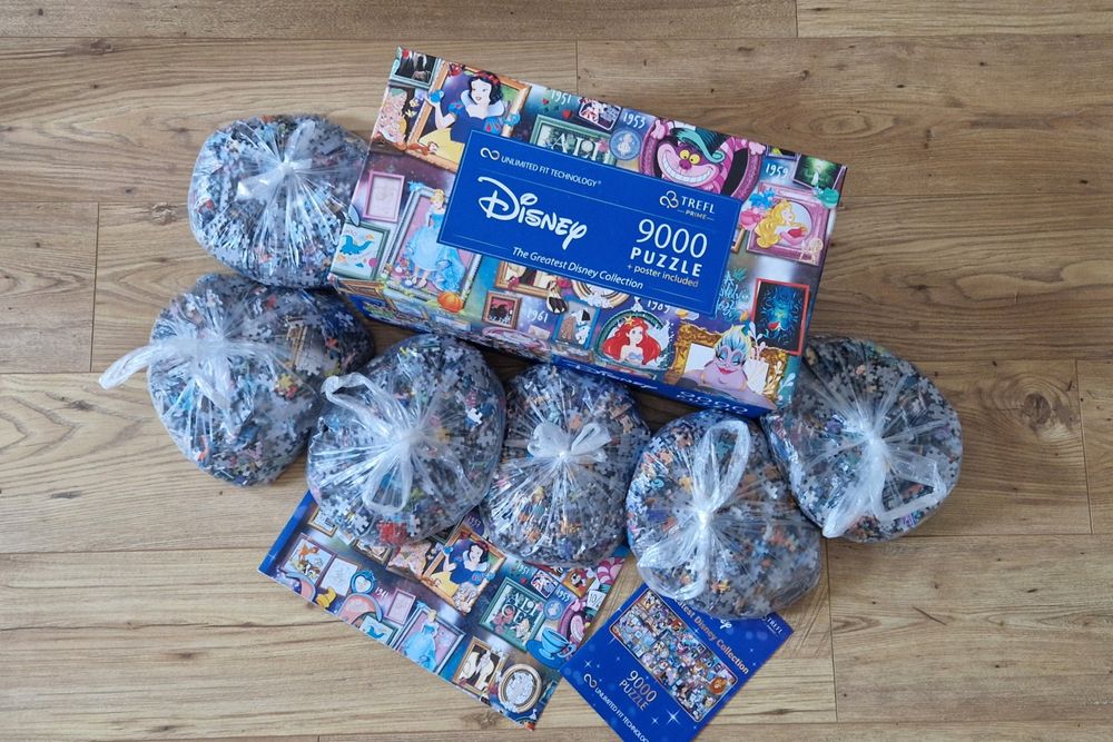 Puzzle 9000 elementów Trefl limited edition Disney 6x 1500 panorama