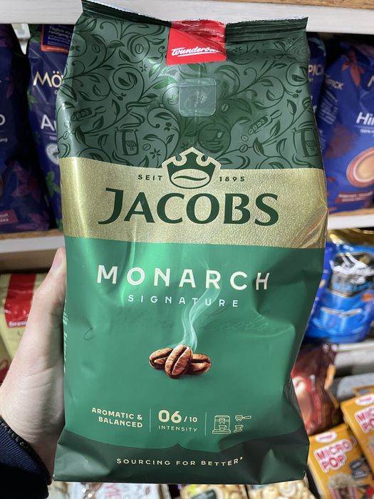 Кава в зернах Якобс Монарх 1 кг / кофе в зернах Jacobs Monarch