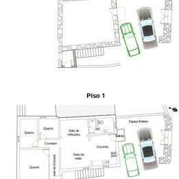 Casa geminada com 3 quartos e 1 casa de banho
