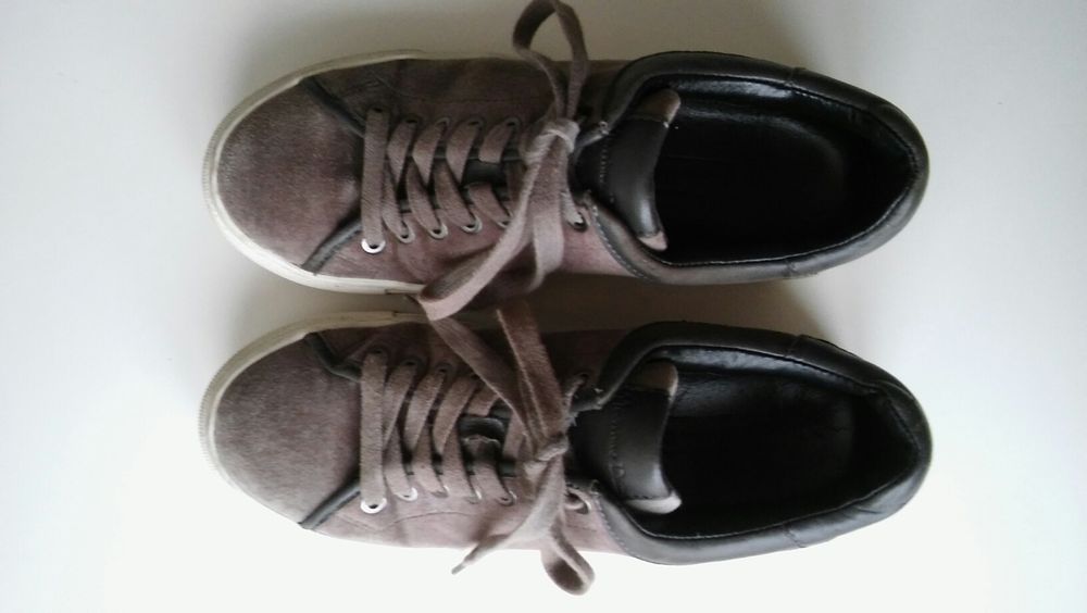 Ténis veludo cinzento 37- MassimoDutti