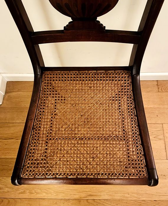 6 cadeiras estilo império, design francês séc. XIX