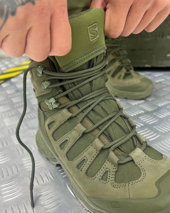 Salomon Quest 4D GTX Forces 2 Gore-Tex Олива | Тактичні Берці ЗСУ