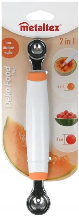 dekoracyjny nóż do kulek arbuza melona 2w1 swiss