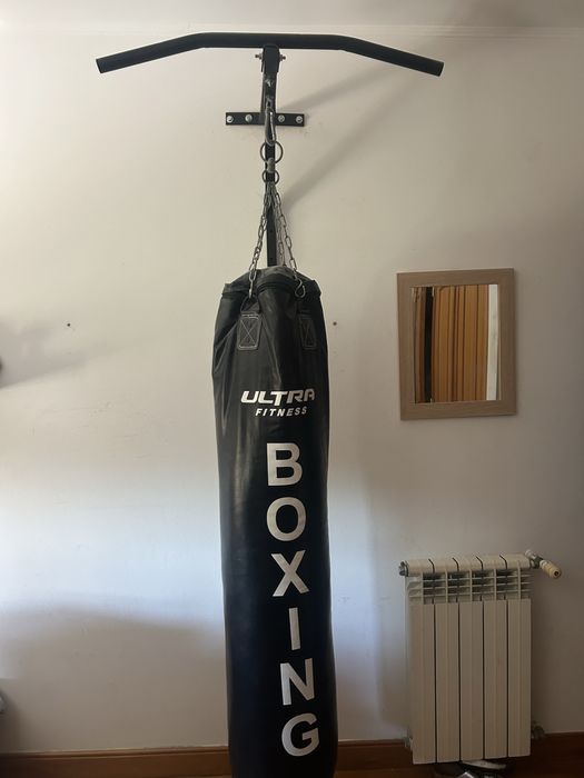 Saco de boxe + Suporte elevações
