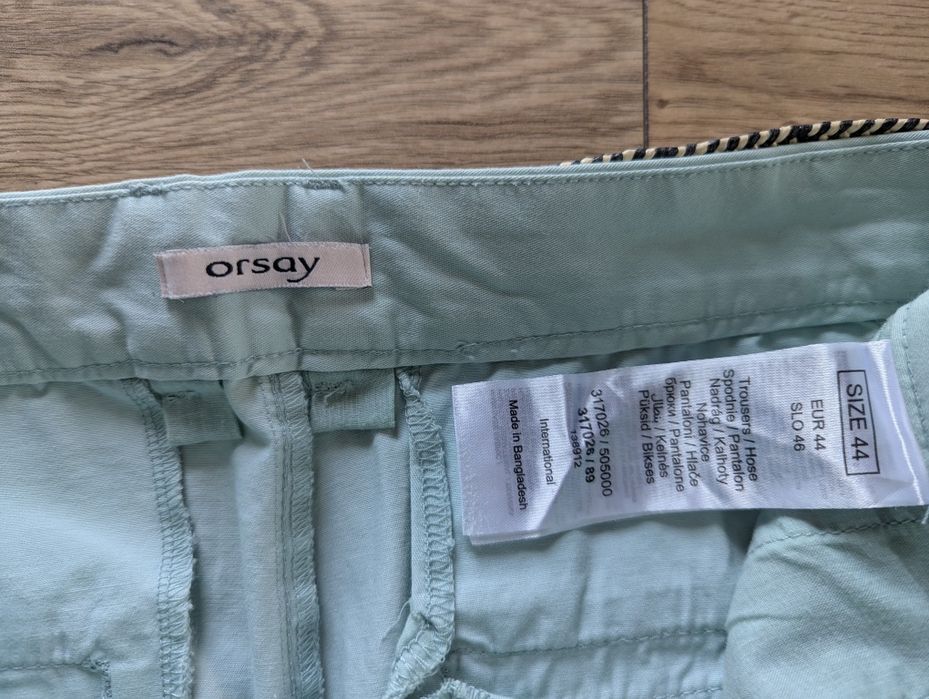 Spodnie chino miętowe Orsay rozm 44