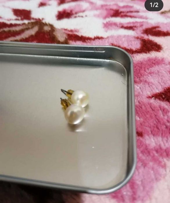 Серьги гвоздики медицинский сплав сталь