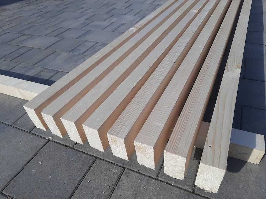 Drewno konstrukcyjne świerk kantówka strugana wiata altana poliwęglan