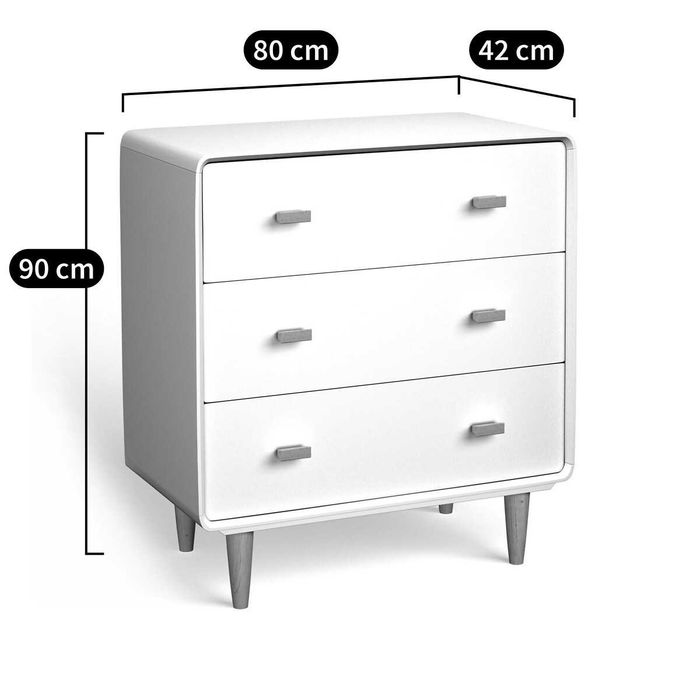 Quarto criança (Cama de bebé evolutiva 3 em 1 / cómoda / muda fralda)