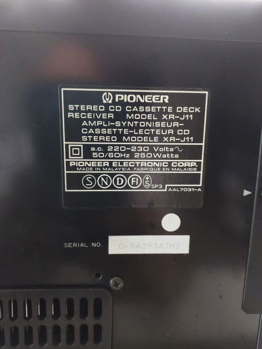 Zestaw HiFi Pioneer XR-J11