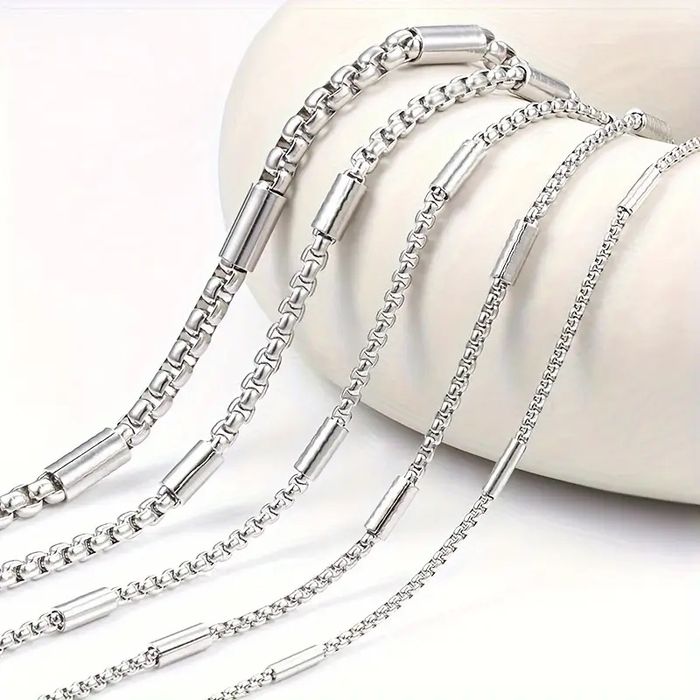 Стильний чоловійчий ланцюжок з нержавіючої сталі цепочка для жетон