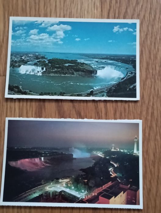 Bela coleção de seis postais Cataratas de Niágara