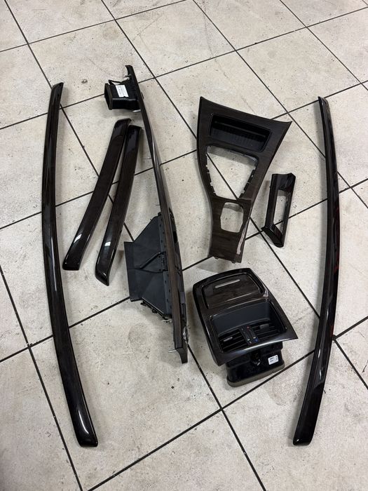Conjunto frisos interiores bmw e92 em madeira