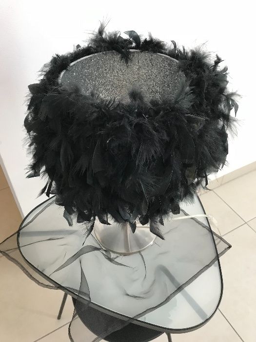 Candeeiro teto + candeeiro para mesinha cabeceira de penas