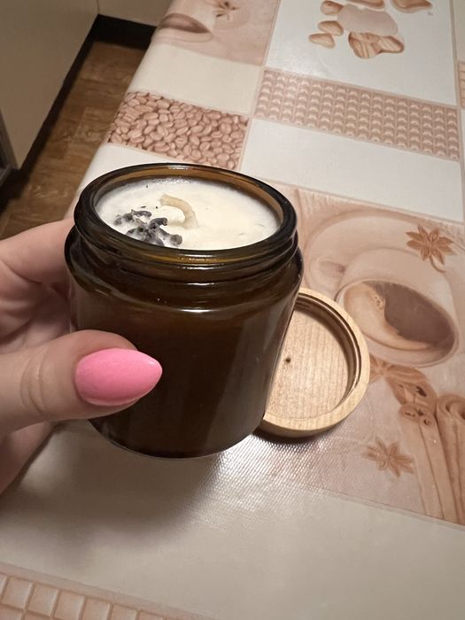 Свеча ручной работы для массажа