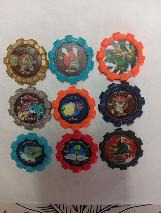Tazos Pokémon Boinx originais