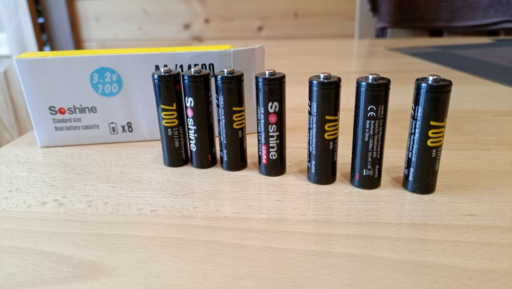 Батарейки АА 3.2 v акумуляторні