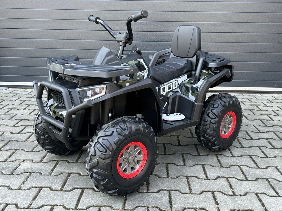 Duży Quad na Akumulator 4 x 45 Watt 12V 10Ah Skóra Miękkie koła EVA