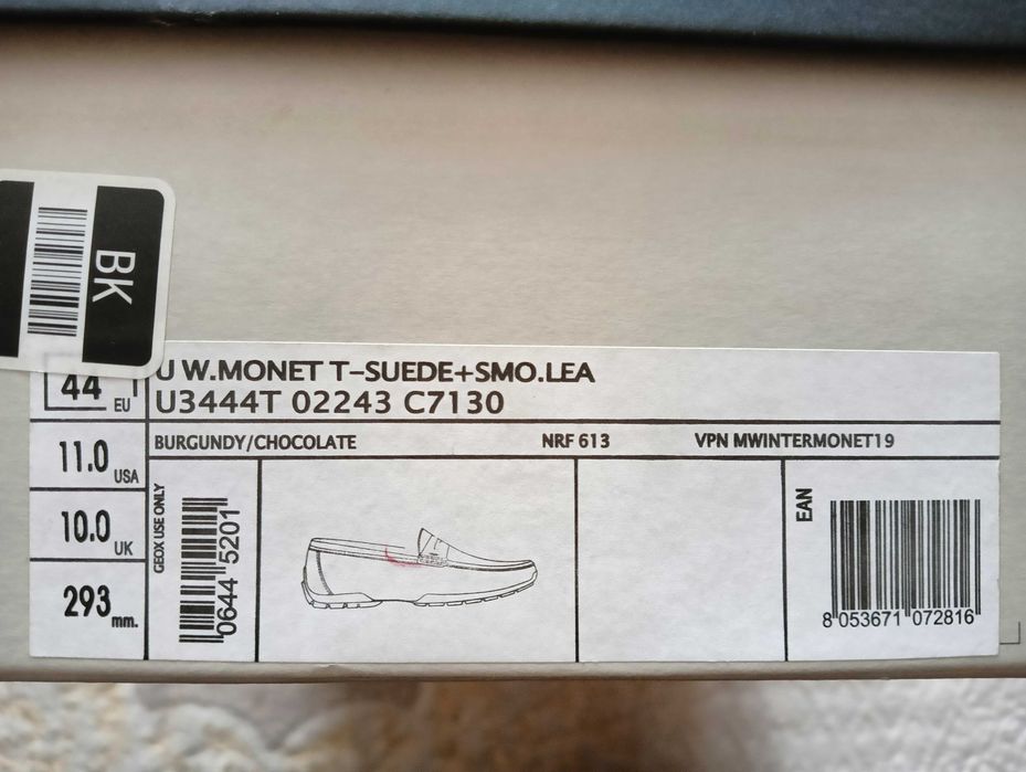 Чоловічі мокасини Geox Monet