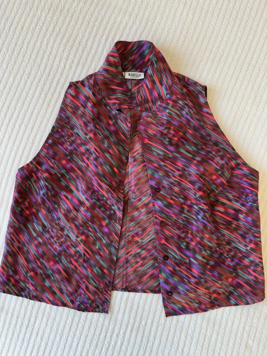 Marella 100% pure silk top size 36