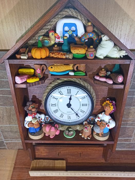 Ключница с часами украинский сувенир