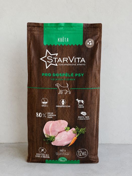 Сухий супер-преміальний корм для дорослих собак StarVita