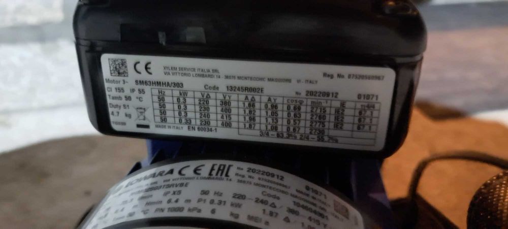 Bomba NOVA Trifásica LOWARA