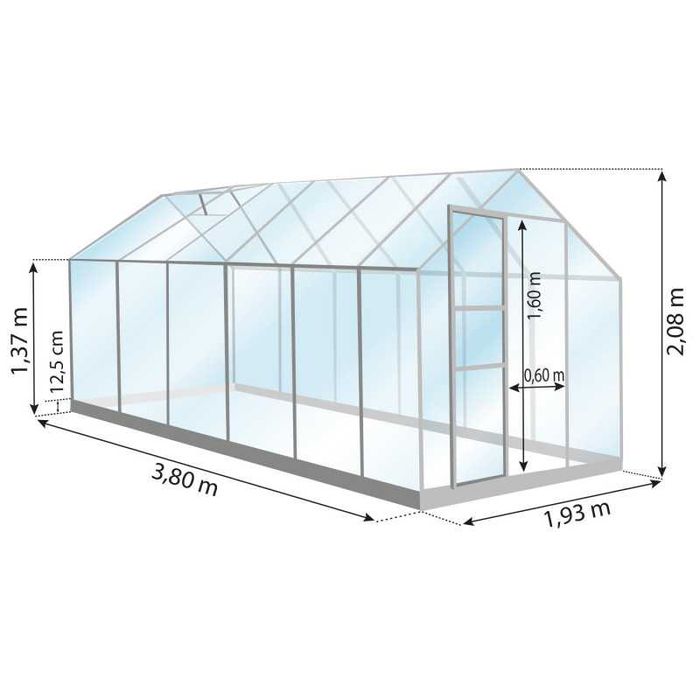 Wyprzedaż Szklarnia Lams Allium XL 7,3m2