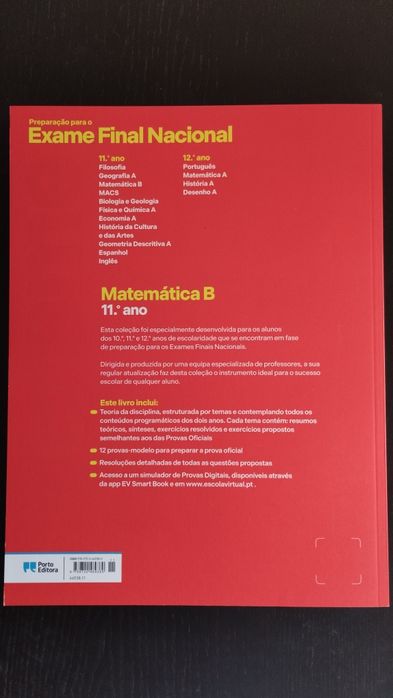 Livro de reparação para o exame final nacional matemática b 11.° ano