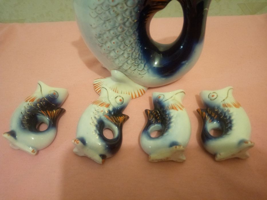 Набор  рыбок  позолота