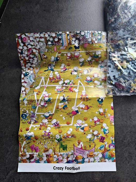 Heye Mordillo Crazy Football puzzle 1000 jigsaw unikat