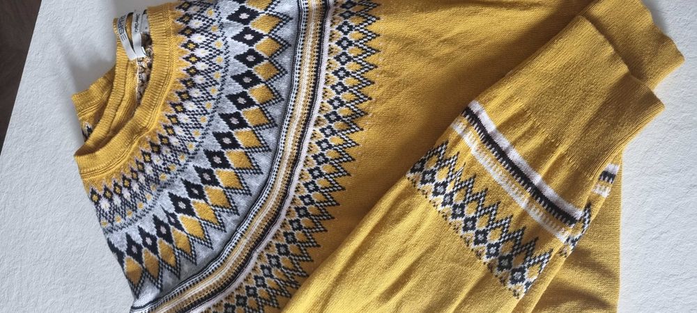 Sweter jesienny, styl norweski M