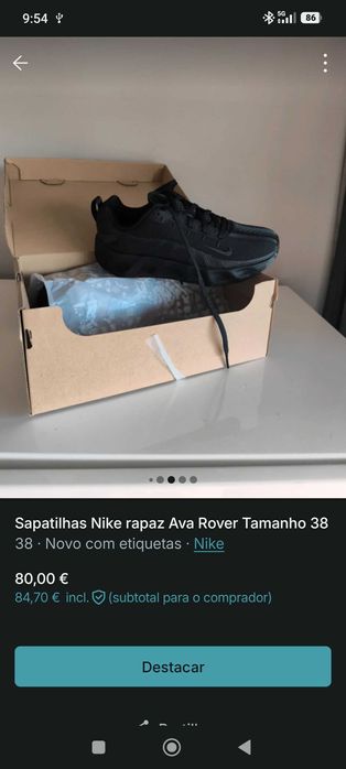 Sapatilha Nike Ava Rover Tamanho 38 nova