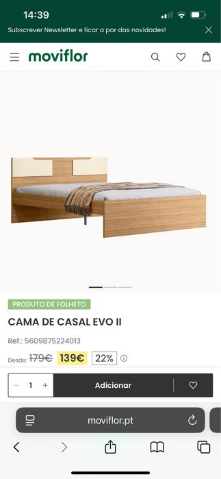 Vendo Cama (com estrado) +Colchão Novos