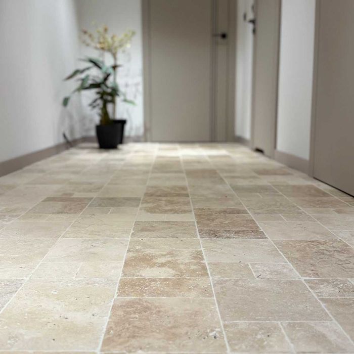 TRAWERTYN Classic Light PICCOLO | bębnowane krawędzie | komplet 0,72m²