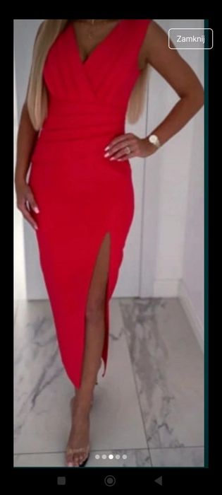 Długą sukienka 36
