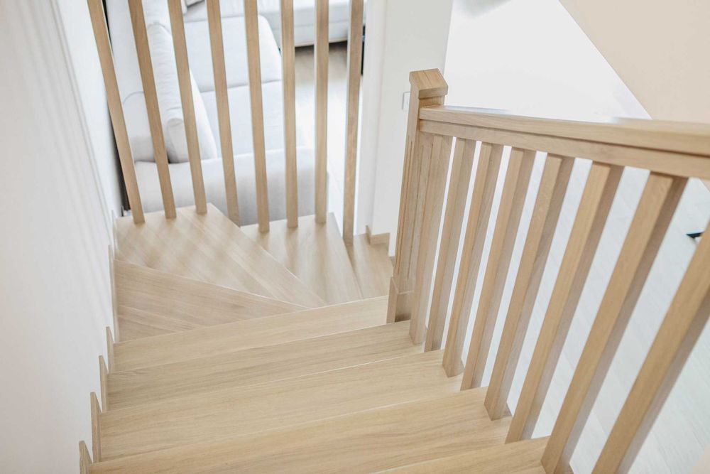 Schody drewniane stopnie trepy dębowe DREWEX mazowieckie