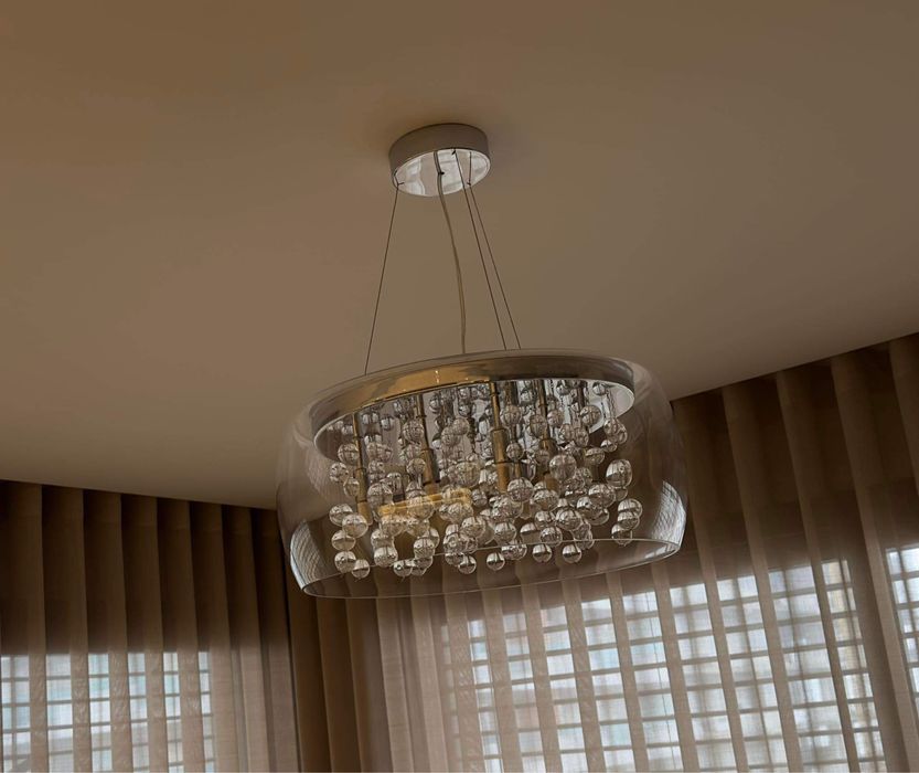 Candeeiro de teto em vidro ideal lux audi 80 sp8