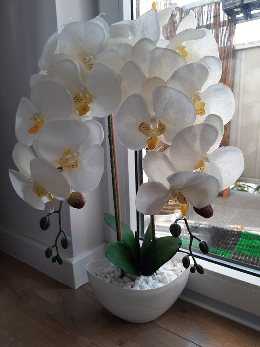 Storczyk sztuczny satynowy jak żywy