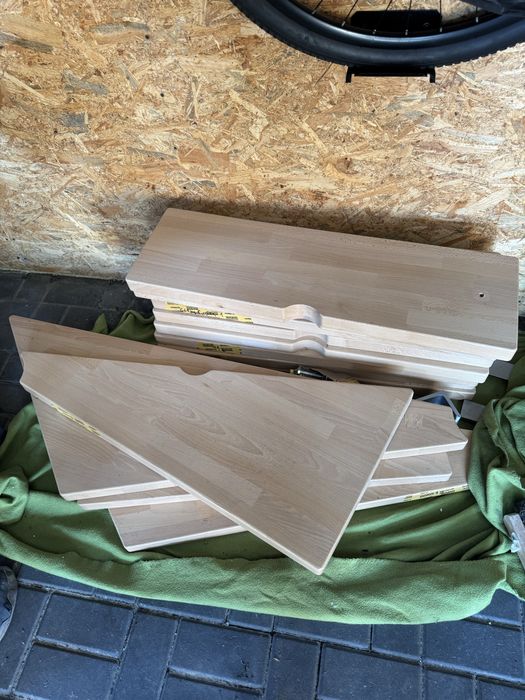 Schody modułowe drewniane buk + balustrada Leroy Merlin