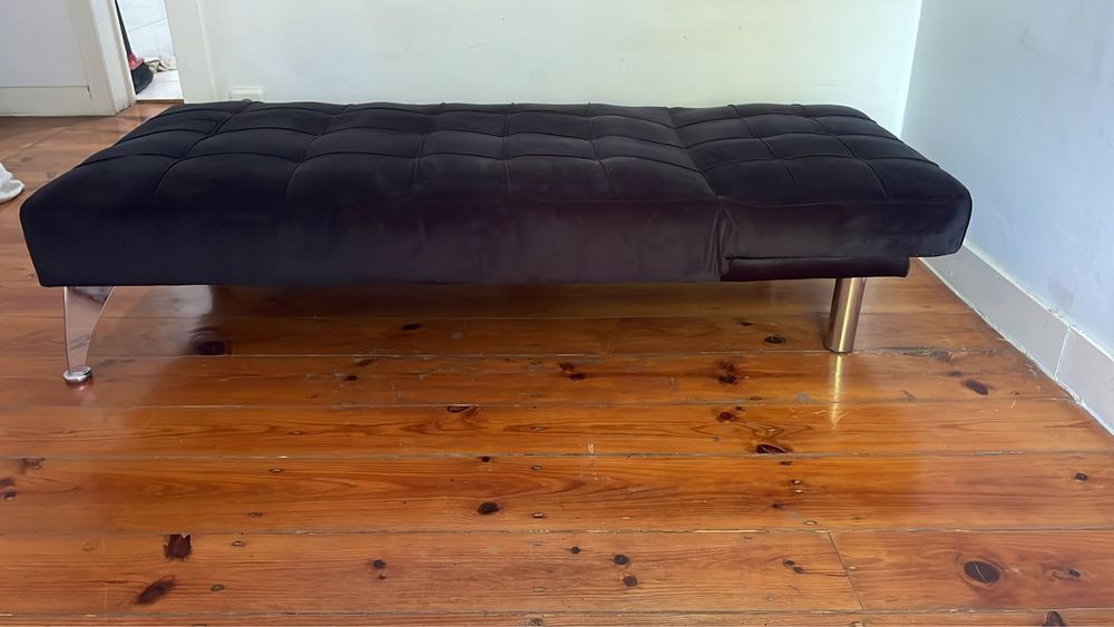 Sofá Chaise Azul Marinho
