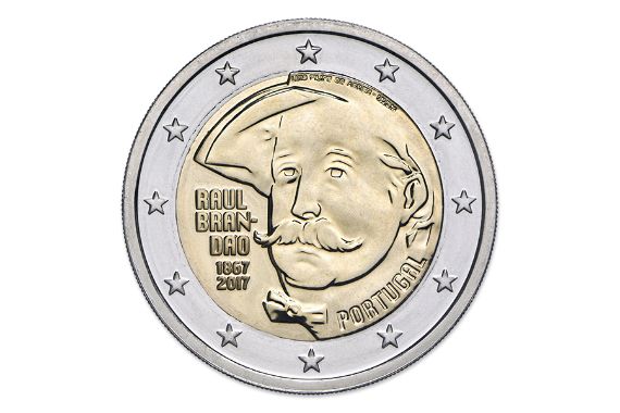 Várias moedas comemorativas de 2 euros para troca ou venda