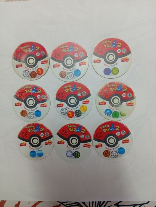 Tazos Pokémon originais Matutano
