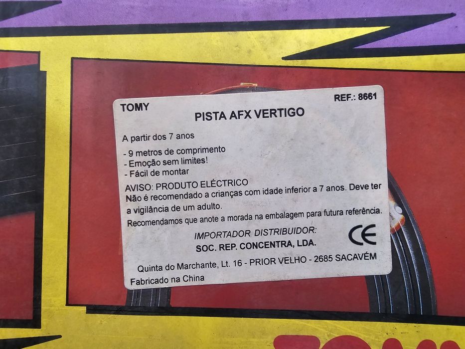 Pista de corrida elétrica TOMY AFX VERTIGO