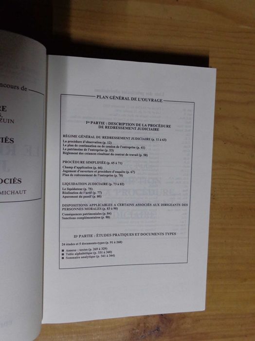 Livro - Le redressement judiciaire: guide pratique