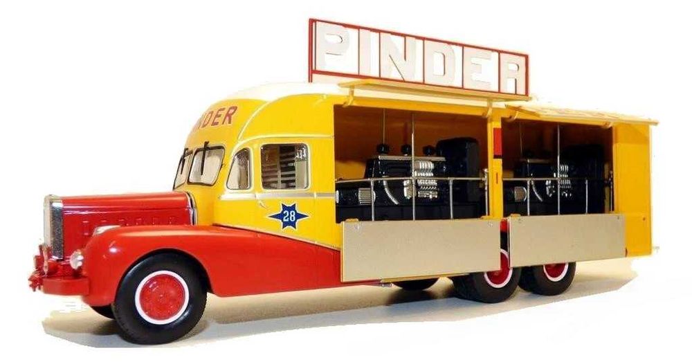 1/43 bernard 28 camião eléctrico 1951 do circo francês pinder