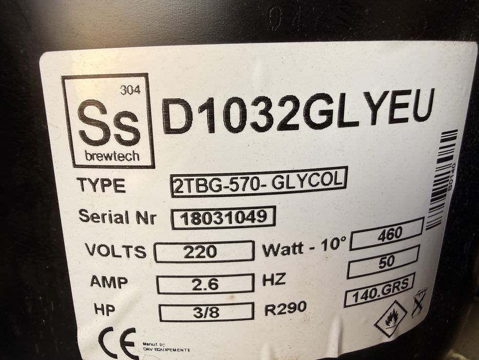 Glycol Chiller Ss Brewtech 3/8 HP + 4 Bombas (Set-up Profissional)