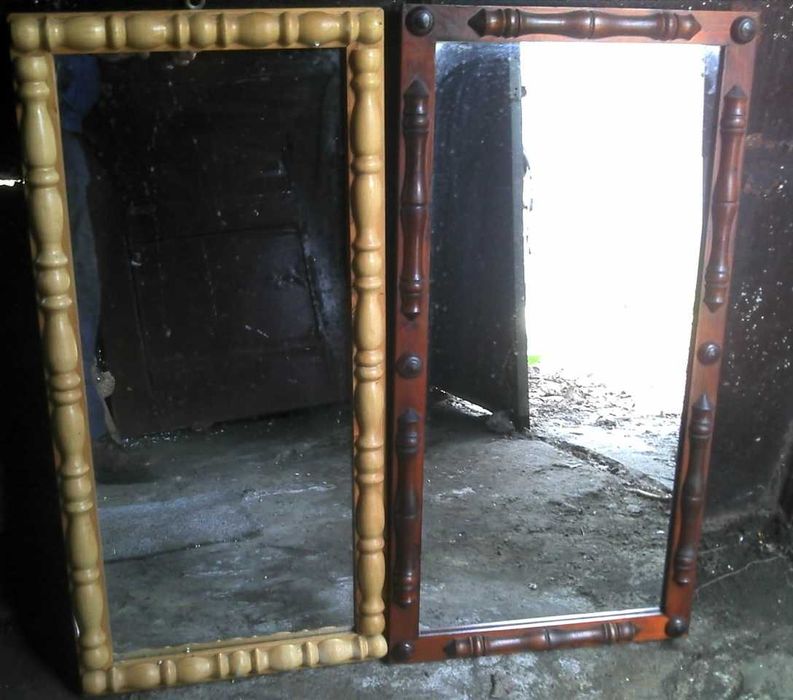 Lustro w drewnianej ramie 88x42 cm 100x46 96x46