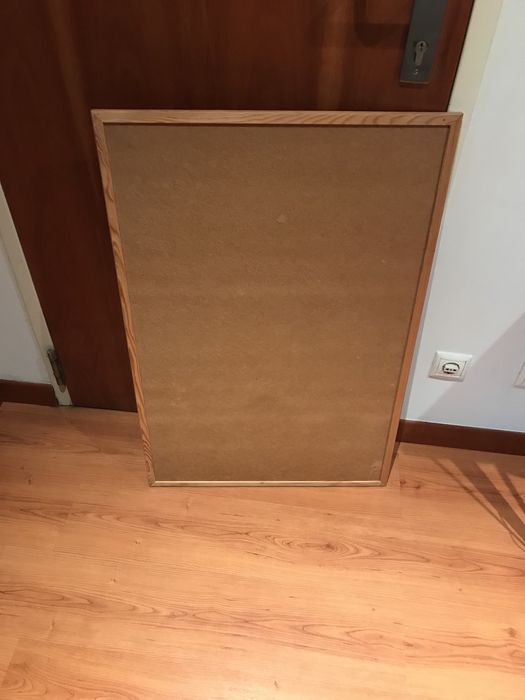 Quadro de aviso em cortica outro lado flip chart