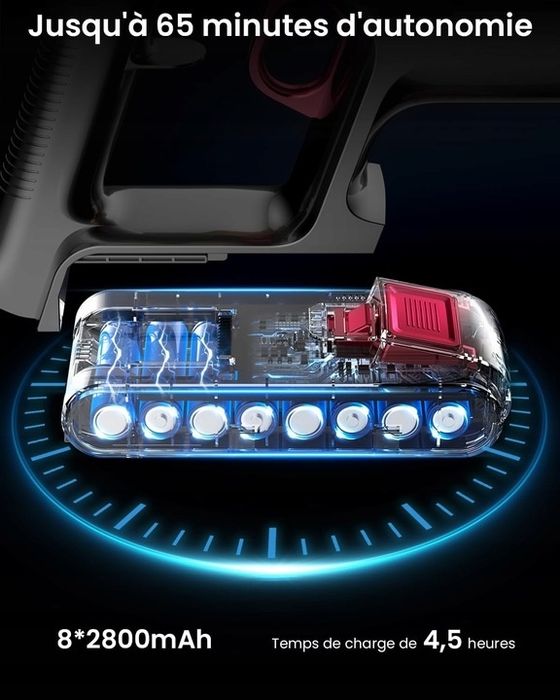 Аккумуляторный пылесос 550вт