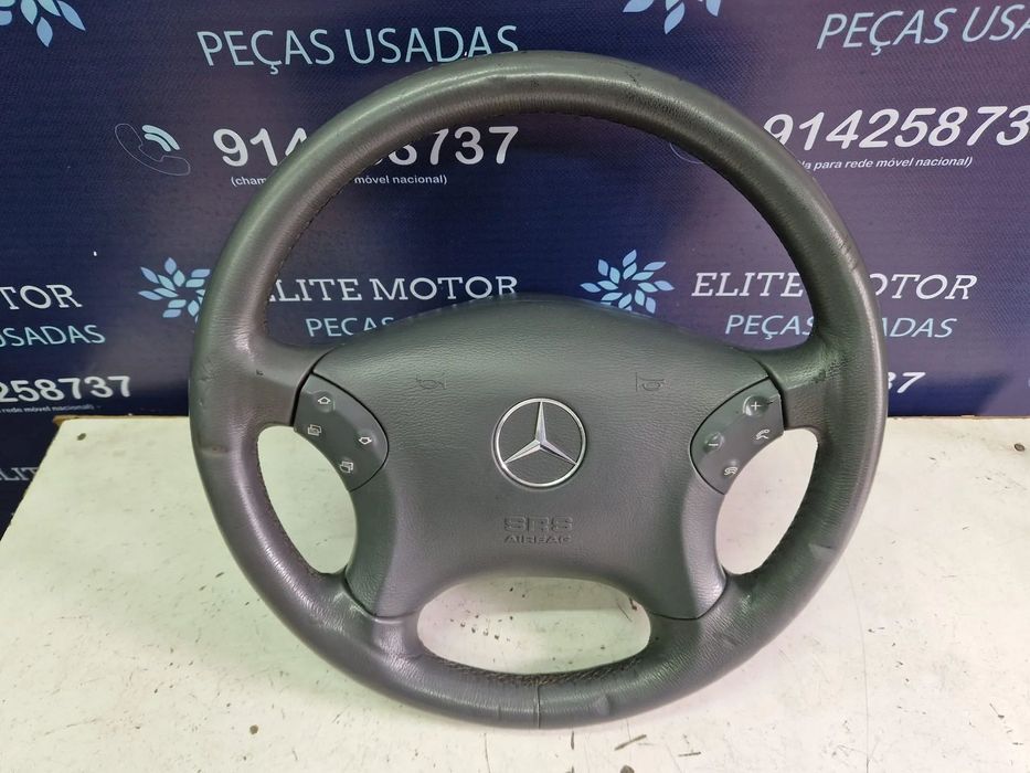 Volante usado pele com airbag MERCEDES 220 CDI W203